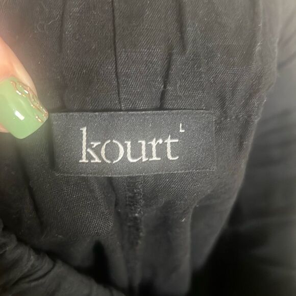✨KOURT Black Baggy Crop Sz Large Pants✨ - Picture 11 of 12
